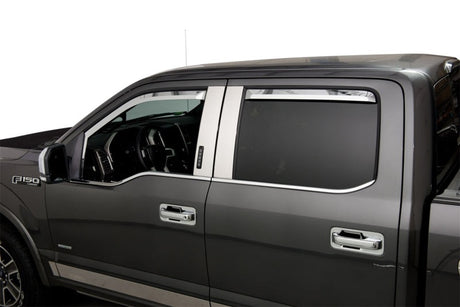 Putco 17-20 Ford SuperDuty - Crew Cab (Set of 4) Element Chrome Window Visors 480065