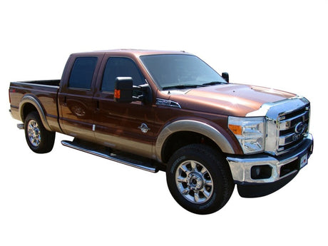 AVS 11-16 Ford F-350 Aeroskin Low Profile Hood Shield - Chrome 622022