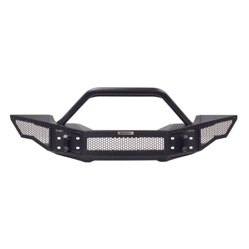 Go Rhino 07-20 Jeep Wrangler JL/JLU/JK/JKU/Gladiator JT Rockline Full Width Bumper w/ Overrider 331201T