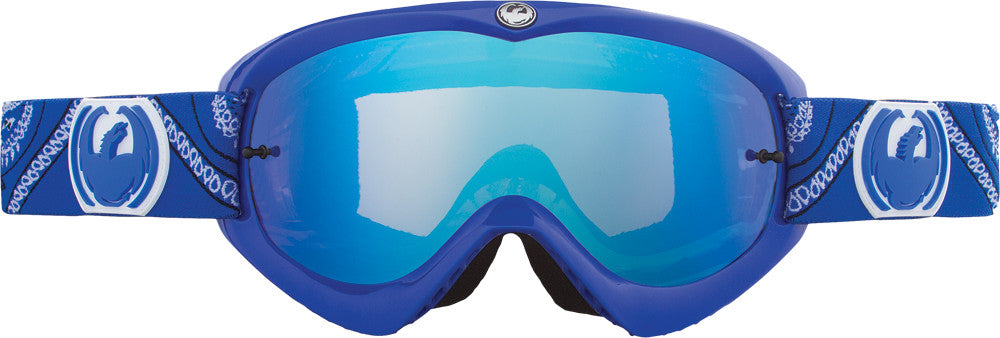 DRAGON Mdx Goggle Paisley Blue W/Clear Lens 722-1711