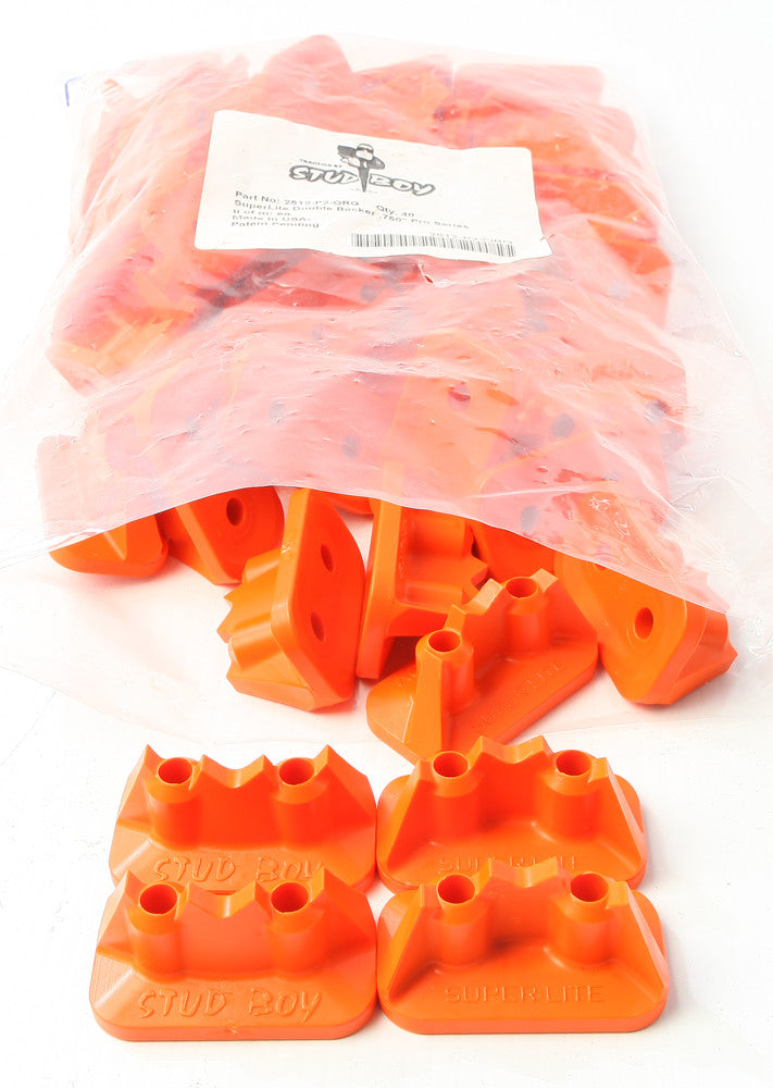 STUD BOY Super-Lite Pro Series Double Backers 0.75" 48/Pk Orange 2512-P2-ORG
