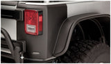 Bushwacker 07-18 Jeep Wrangler Trail Armor Rear Corners - Black 14009