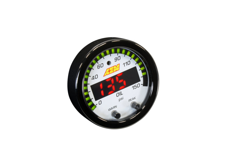 AEM X-Series 0-150 Oil Pressure Gauge Kit 30-0307