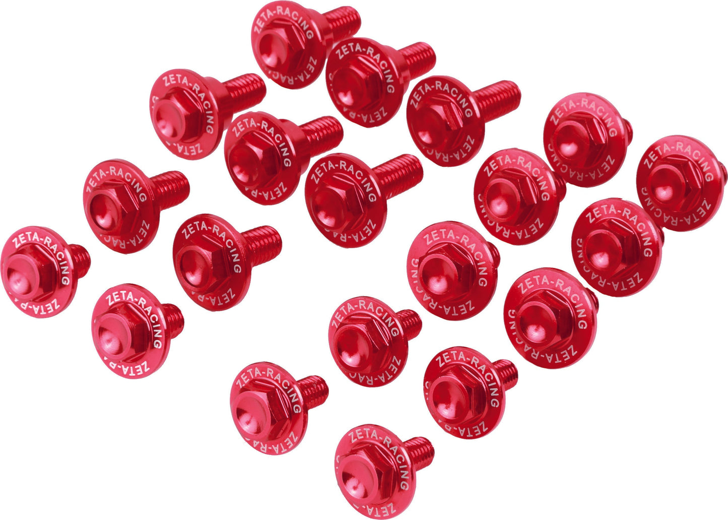 ZETA Aluminum Bolt Kit Red ZE88-5442