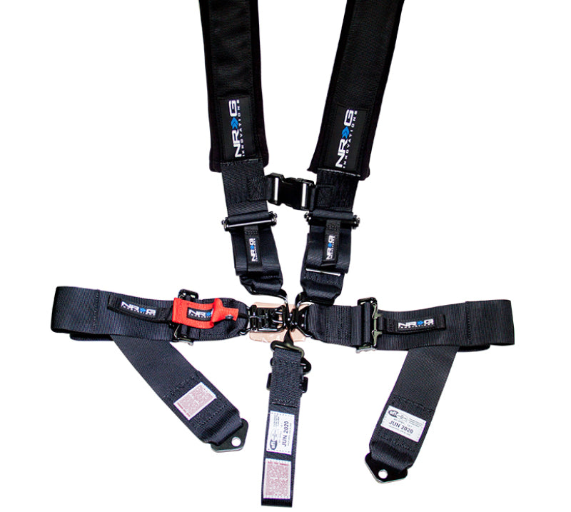 NRG SFI 16.1 5PT 3in. Seat Belt Harness / Latch Link - Black SBH-5PCBK