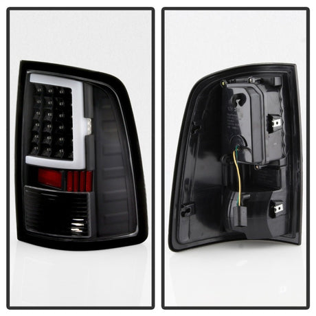 xTune 13-18 Dodge Ram 1500 LED Tail Lights - Black (ALT-ON-DRAM13V2-LBLED-BK) 9041013