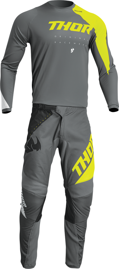 THOR Sector Edge Jersey - Gray/Acid - Medium 2910-7140