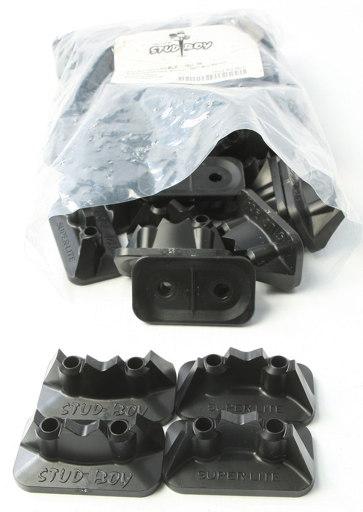 STUD BOY Super-Lite Pro Series Double Backers .75" 48/Pk Black 2522-P2-BLK