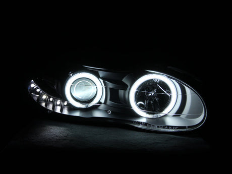 ANZO 1998-2002 Chevrolet Camaro Projector Headlights w/ Halo Black 121160