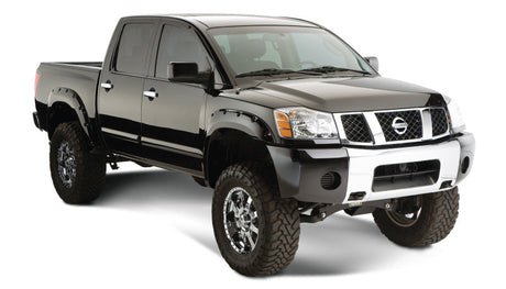 Bushwacker 04-15 Nissan Titan Pocket Style Flares 4pc 67.1/78.9/84/96in - Black 70907-02