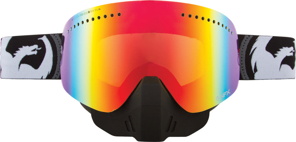 DRAGON Nfx Snow Goggle Bullet W/Red Ion Lens 722-1550