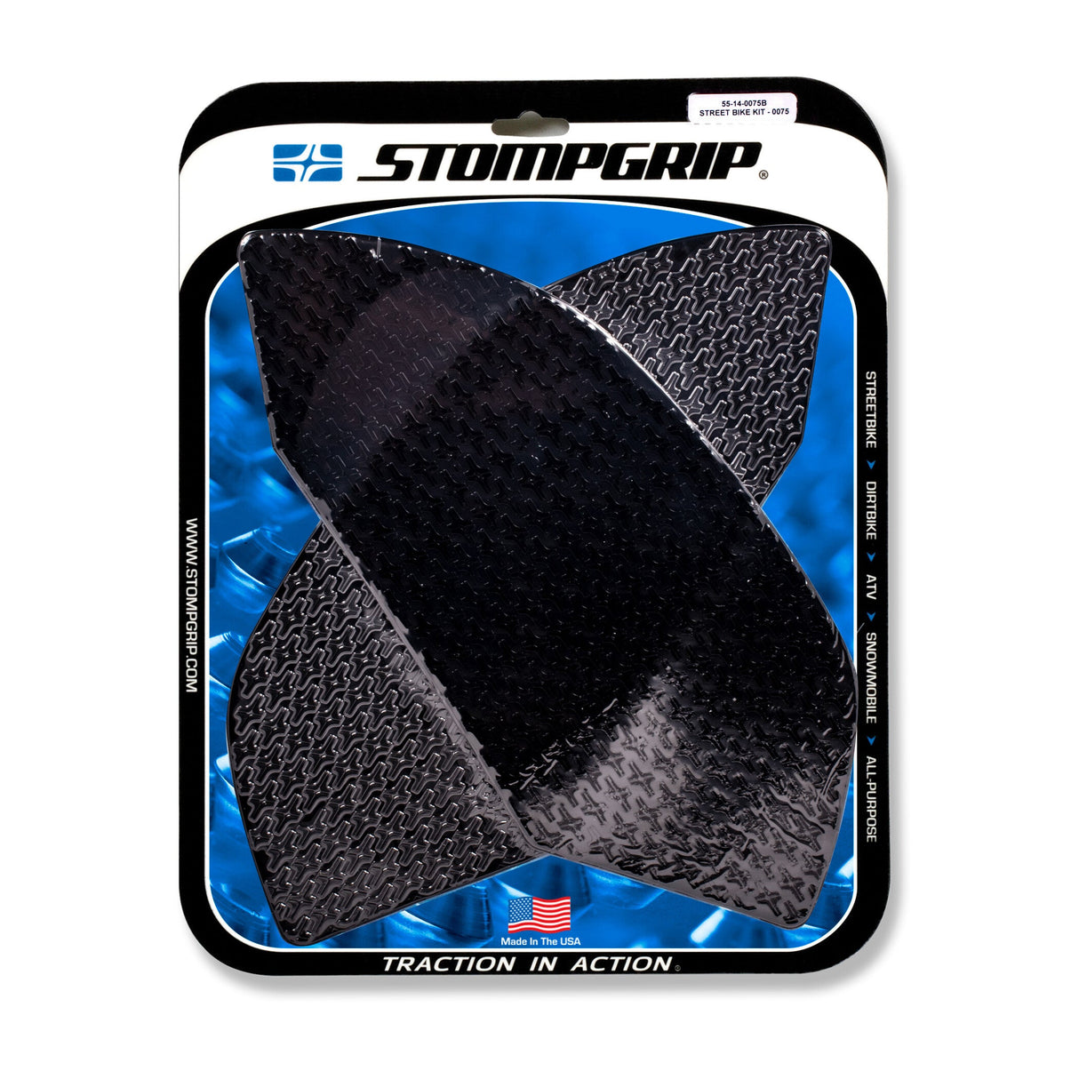 STOMPGRIP Tank Pad Kit Icon Black 55-14-0075B