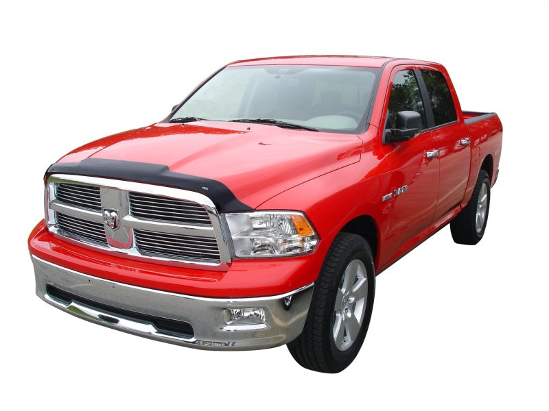 AVS 09-18 Dodge RAM 1500 (Excl. Sport/Rebel Models) Aeroskin Low Profile Acrylic Hood Shield - Smoke 322004