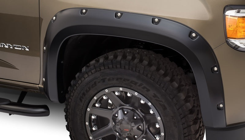 Bushwacker 15-18 GMC Canyon Pocket Style Flares 4pc 5ft Bed - Black 40971-02