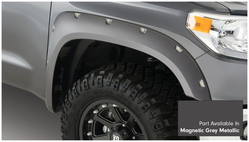 Bushwacker 16-18 Toyota Tundra Fleetside Pocket Style Flares 4pc - Magnetic Grey 30918-63