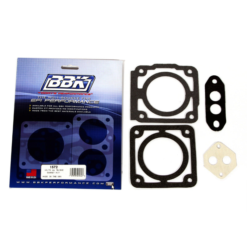 BBK 86-93 Mustang 5.0 65 70mm Throttle Body Gasket Kit 1572
