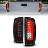 ANZO 15-21 Chevrolet Colorado Full LED Tail Lights w/ Red Lightbar Black Housing Smoke Lens 311433