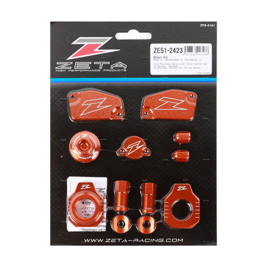 ZETA Billet Kit Ktm Orange ZE51-2423