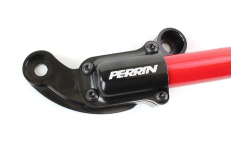 Perrin Honda Civic Type R / Si Front Strut Brace - Glossy Red w/ Black Feet PHP-SUS-050GRD