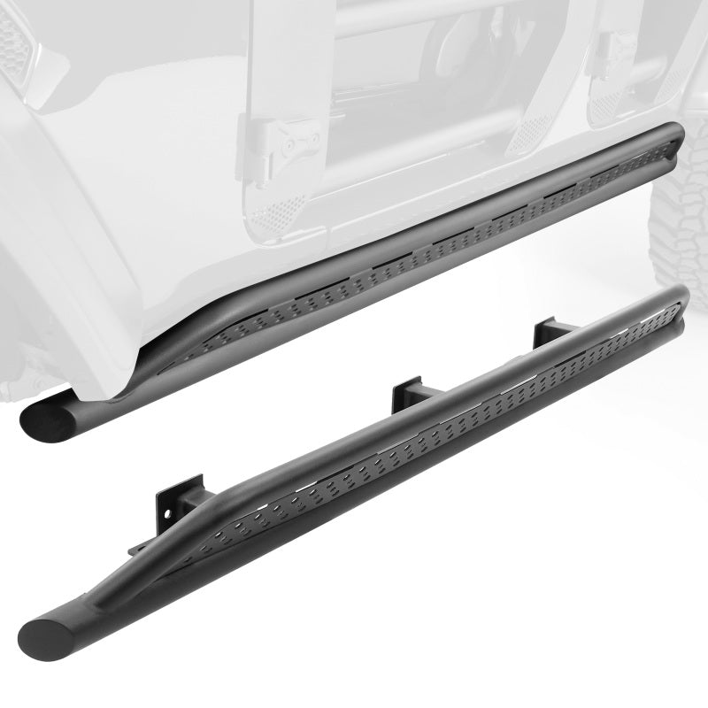 Go Rhino 18-23 Toyota Tacoma 4Door Frame Mount Sliders - Textured Black FS4429T