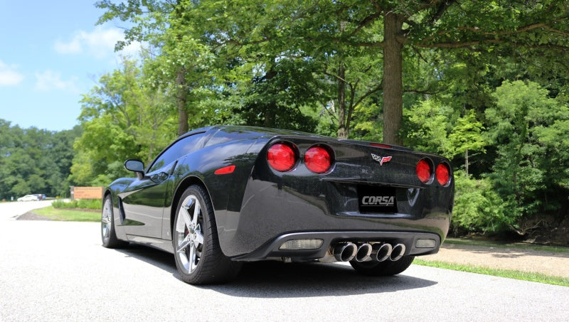 Corsa 09-13 Chevrolet Corvette (C6) 6.2L Polished Sport Axle-Back Exhaust w/4.5in Tips 21011