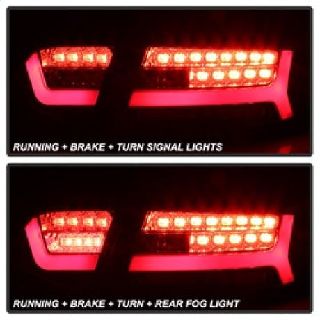 Spyder 09-12 Audi A6 LED Tail Lights - Black (ALT-YD-AA609-LED-BK) 5085160