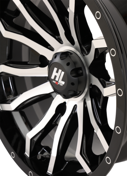 HIGH LIFTER Wheel - HL21 - Front/Rear - Gloss Black w/Machined - 14x7 - 4/137 - 4+3 (+10 mm) 14HL21-1137