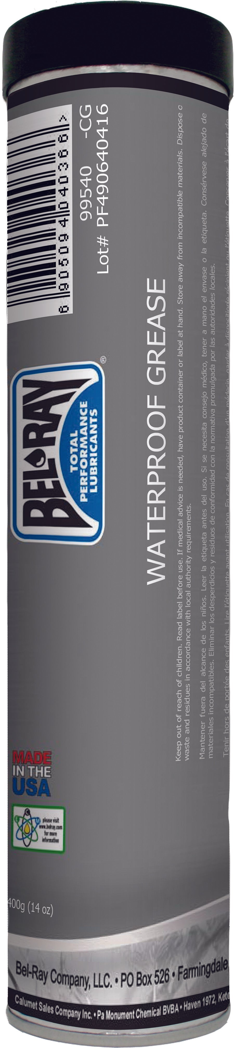 BEL-RAY Waterproof Grease 14oz Cartridge 99540-CG