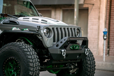 DV8 Offroad 18+ Jeep JL Heat Dispersion Hood - Primer Black HDMBJL-01