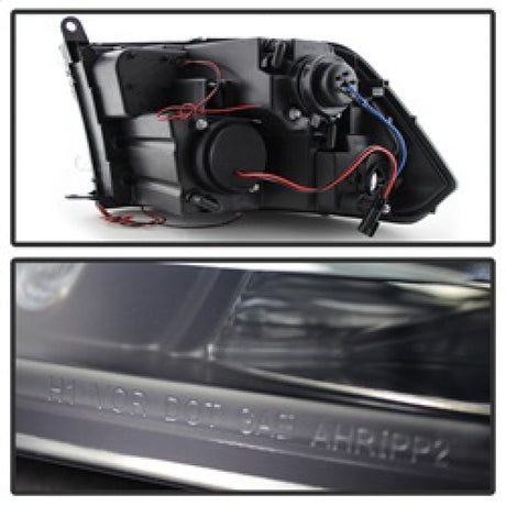 Spyder Dodge Ram 1500 09-14 Projector Headlights Halogen- LED Halo LED - Blk Smke PRO-YD-DR09-HL-BSM 5078407