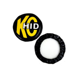 KC HiLiTES 8in. Round Soft Cover HID (Pair) - Black w/Yellow Brushed KC Logo 5818