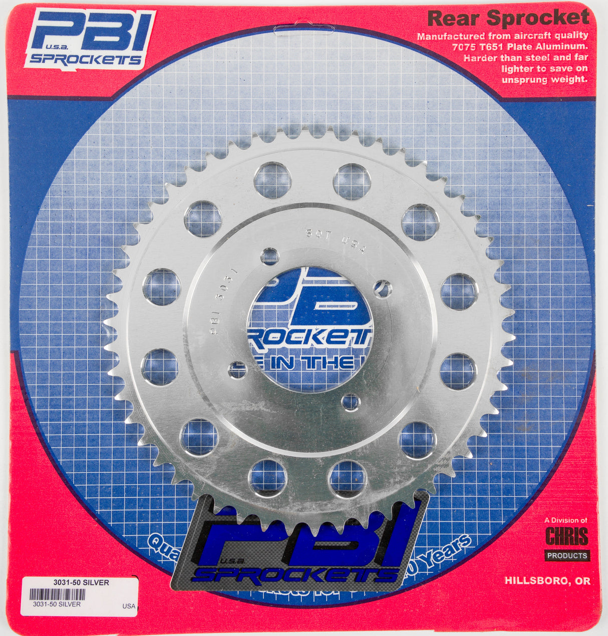 PBIRear Sprocket Aluminum 50t-428 Hon3031-50-2