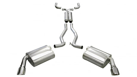 Corsa 10-14 Chevrolet Camaro Coupe SS 6.2L V8 Auto Polished Sport Cat-Back + XO Exhaust 14952