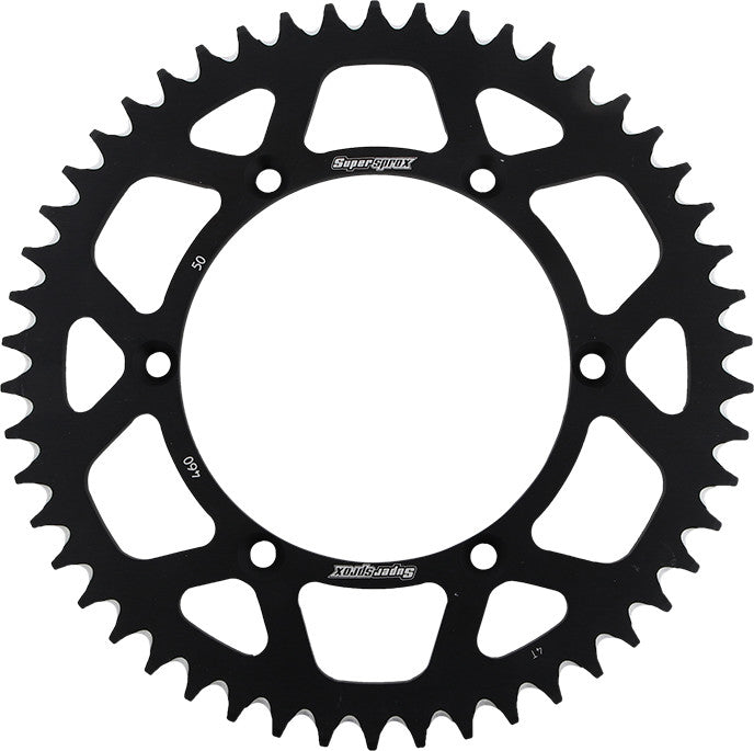 SUPERSPROX Rear Sprocket Aluminum 50t-520 Blk Kaw RAL-460-50-BLK