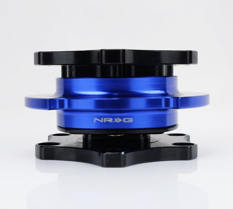 NRG Race Short Hub Datsun - Black Body Blue Ring SRK-R200BK-BL