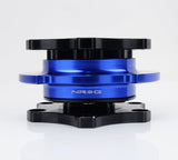 NRG Race Short Hub Datsun - Black Body Blue Ring SRK-R200BK-BL
