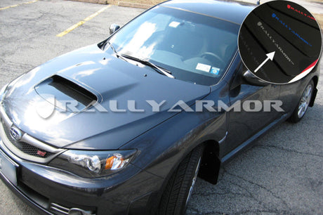 Rally Armor 08-11 Subaru STI (Hatch Only) / 11-14 WRX (Hatch Only) Black UR Mud Flap w/ Silver Logo MF15-UR-BLK/SIL