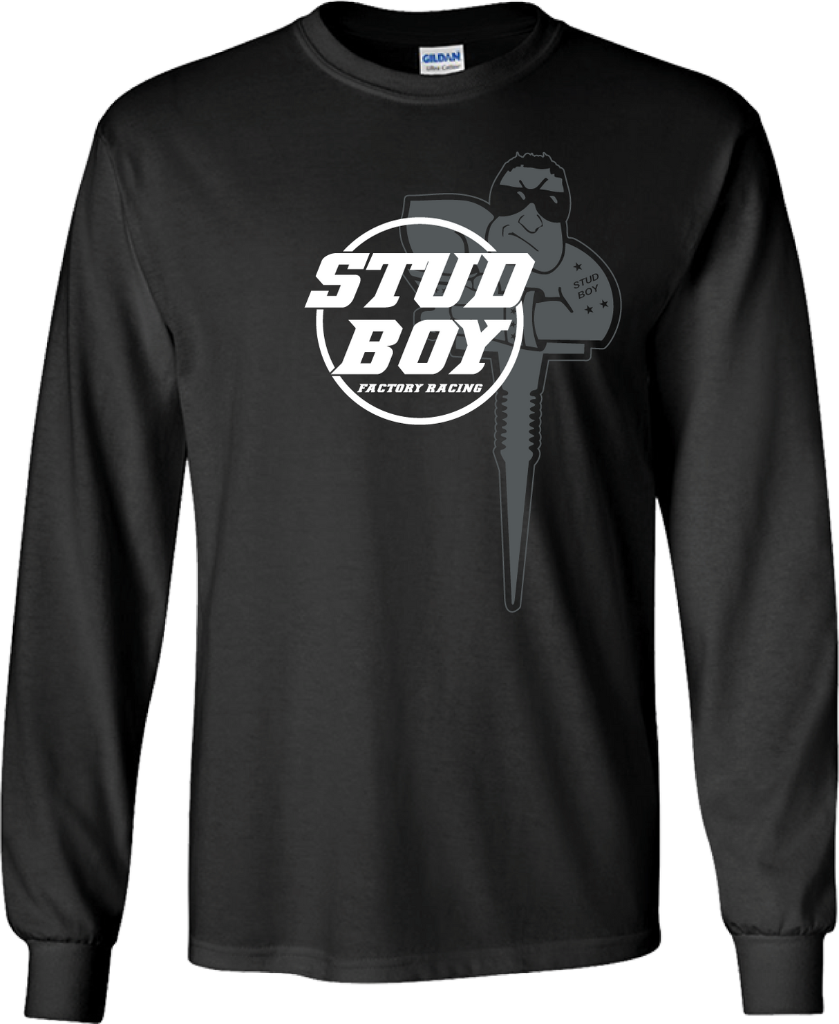 STUD BOY Kids L/S Tee Lg Black 2591-02
