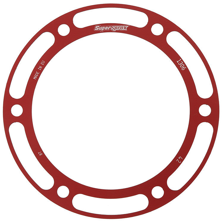 SUPERSPROX Rear Edge Sprkt Color Disk Alu 42t-530 Red Hon RACD-1306-42-RED