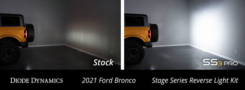 Diode Dynamics 21-22 Ford Bronco C2 Pro Stage Series Reverse Light Kit DD7356