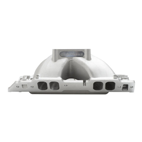 Edelbrock Manifold Chevy BB 9 8 Deck (Short) Super Victor 565 Thick Flange Rect Port Heads 2895