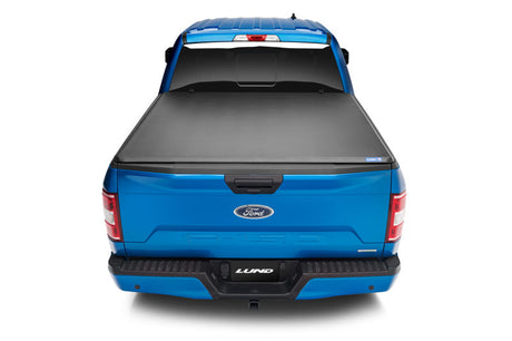 Lund 15-18 Ford F-150 Styleside (5.5ft. Bed) Hard Fold Tonneau Cover - Black 969364