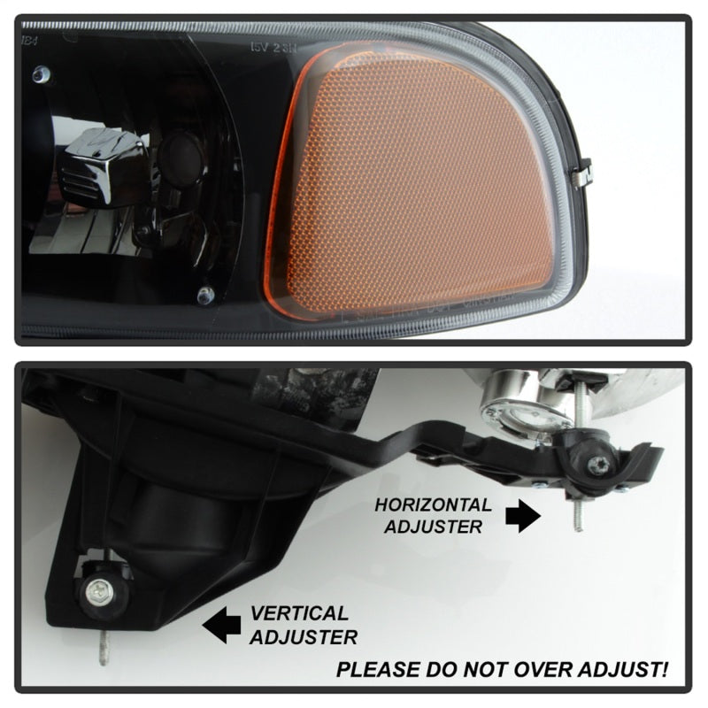 xTune GMC Sierra 99-06 /Yukon 00-06 Headlights & LED Bumper Lights - Black HD-JH-GS99-LED-SET-BK 9037399