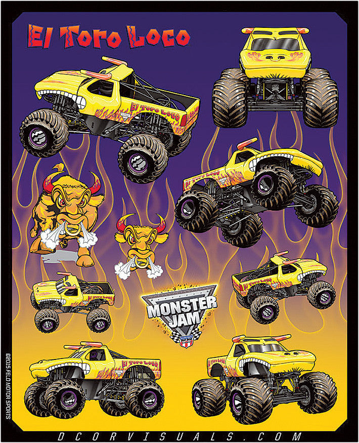 D-COR Monster Jam Decal Sheet 40-90-208