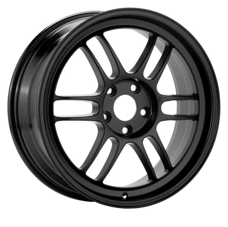 Enkei RPF1 16x7 4x100 43mm Offset 73mm Bore Black Wheel  Miata 4-Lug / 02-06 Mini /  Honda & Acura 4 3796704943BK