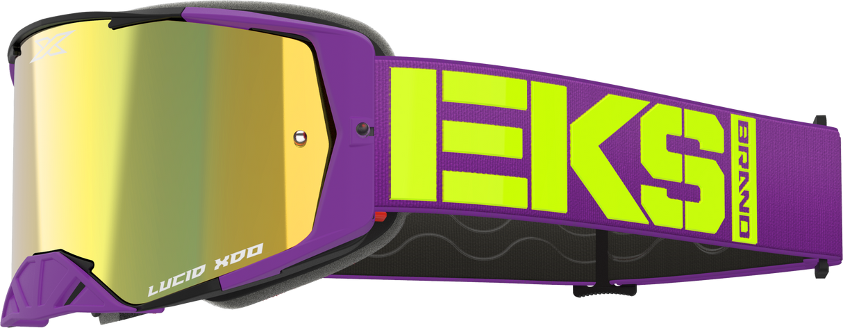 EKS BRAND Lucid Caliber Goggle Purple Gold Mirror Lens 067-12050