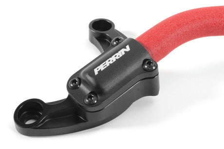 Perrin 2022 Subaru WRX Strut Brace w/ Billet Feet -  Red PSP-SUS-061RD