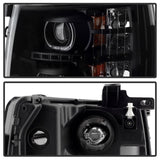 Xtune Chevy Silverado 1500/2500/3500 07-13 LED Halo Projector Headlights Black PRO-JH-CSIL07-CFB-BK 9032189
