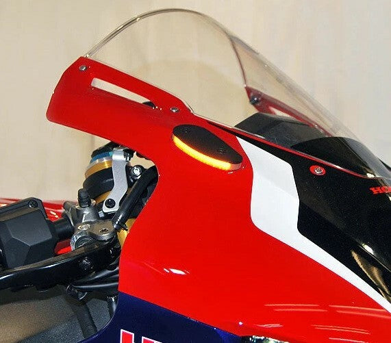 NEW RAGE CYCLESMirror Block Off Turn Signals HonCBRRR-FB