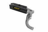 Arrow  Ducati Panigale V2/V2s E5+ 2025 Rh/Lh Round Sil Titanium Dark Silencers + Stainless Steel Link Pipe 77504prn